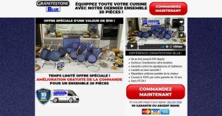 Batterie de cuisine antiadhésive Granitestone Blue