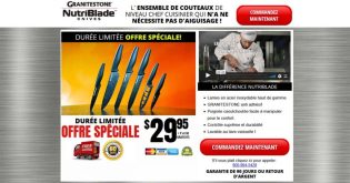 Ensemble de couteaux Granitestone NutriBlade